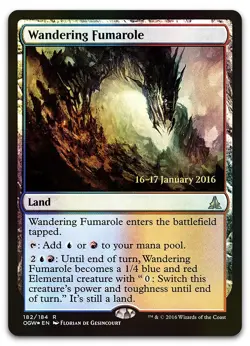 Wandering Fumarole #182 (Foil) (NM) Prerelease Cards PRE Magic MTG - Image 1