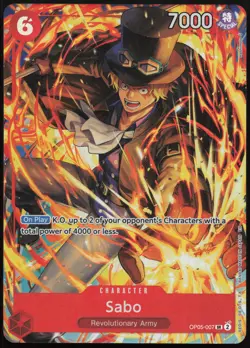Sabo (Illustration Box Vol.5) SR One Piece Promotion Cards OP05-007 NMFoil - Image 1