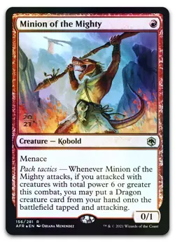 Minion of the Mighty #156 (Foil) (NM) Prerelease Cards PRE Magic MTG - Image 1