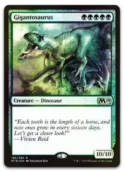 Gigantosaurus #185 (Foil) (NM) Prerelease Cards PRE Magic MTG - Image 1