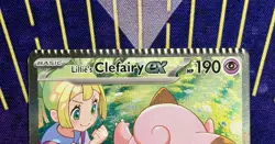 Pokemon Lillie's Clefairy ex 184 SIR Journey Together Rare Crimp Error SIR Card! - Image 2