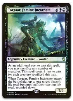 Torgaar, Famine Incarnate #108 (Foil) (NM) Prerelease Cards PRE Magic MTG - Image 1