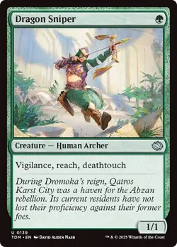 DRAGON SNIPER x4 mtg NM-M Tarkir Dragonstorm 4 Unc - Image 1