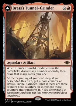 MTG Lost Caverns of Ixalan R Brass's Tunnel-Grinder #0135 - Image 1
