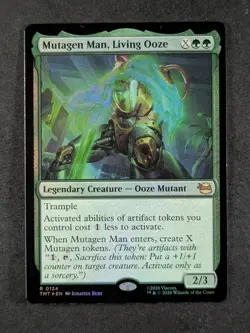 2026 Magic: The Gathering MUTAGEN MAN, LIVING OOZE #0124 TMNT Foil Rare English - Image 1