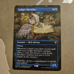 Ledger Shredder Borderless Special Guests - 55 - M - MTG: Bloomburrow - Regular - Image 1