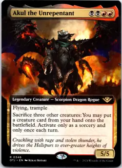 Akul the Unrepentant (Extended Art) Outlaws of Thunder Junction, 346 NM - Image 1