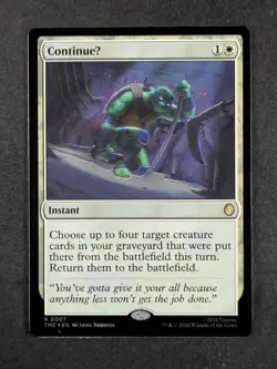 2026 Magic: The Gathering CONTINUEU #0007 TMNT: Eternal Surge Foil Rare English - Image 1
