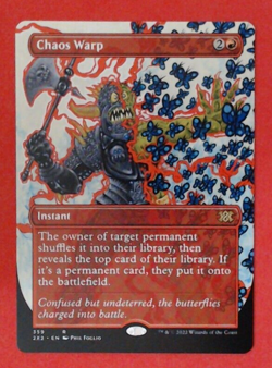 MTG Bling - Showcase - Chaos Warp - Double Masters 2022 -K420 - Image 1