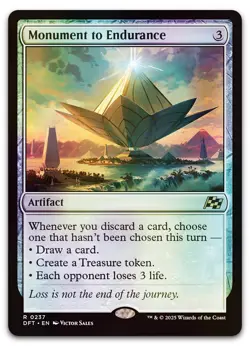 Monument to Endurance #237 (Foil) (NM) Aetherdrift DFT Magic MTG - Image 1
