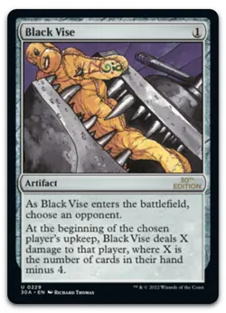 Black Vise #229 (NM) 30th Anniversary Edition 30A Magic MTG - Image 1