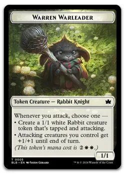 Warren Warleader Token #5 (NM) Bloomburrow BLB Magic MTG - Image 1