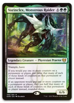 Vorinclex, Monstrous Raider #199 (Foil) (NM) Kaldheim KHM Magic MTG - Image 1