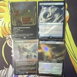 Magic: The Gathering EOE Foil Lot Adagia, Uthros, Scalding Tarn, Excalibur - Image 1