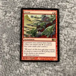Fervor MTG Core Set 2013 M13 Magic The Gathering Rare Moderate Play MP - Image 1