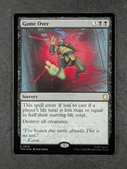2026 Magic: The Gathering GAME OVER #0018 TMNT: Eternal Surge Foil Rare English - Image 1