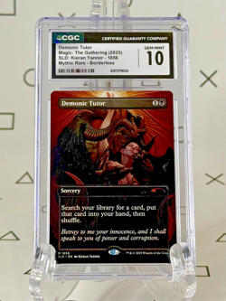 Demonic Tutor - CGC 10 Gem Mint - Secret Lair Kieran Yanner MTG Magic - Image 1