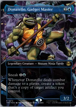 Donatello, Gadget Master (Borderless) R Teenage Mutant Ninja Turtles 212 NM Foil - Image 1