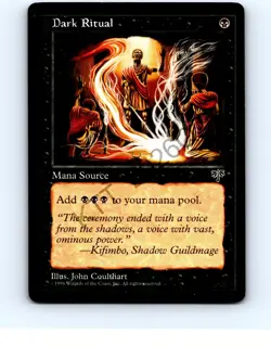 Dark Ritual # Common Mirage MTG NP Near Mint or Better - Image 1