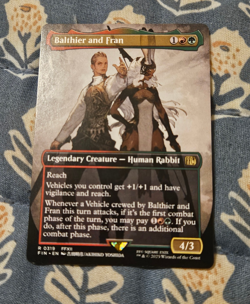Balthier and Fran (Borderless) - Final Fantasy FIN - Magic MTG - Image 1