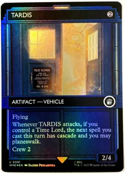 MTG Tardis *SHOWCASE FOIL* Doctor Who 551 NM pack fresh commander edh staple - Image 1