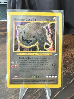 Pokemon Shining Steelix Neo Destiny Holo Secret Rare 112/105 90 HP Unlimited - Image 1