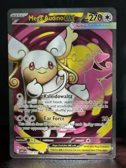 Mega Audino ex 253/217 Pokemon TCG Ascended Heroes Ultra Rare Full Art MINT - Image 1