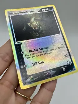 Pokemon TCG Team Aqua's Poochyena 54/95 Reverse Holo Common LP - Image 3