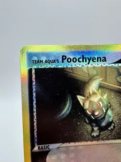 Pokemon TCG Team Aqua's Poochyena 54/95 Reverse Holo Common LP - Image 5
