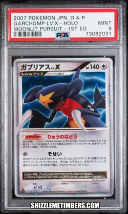 Garchomp LV X Japanese Pokemon 1st Diamond Pearl Moonlit Pursuit - PSA 9 - Image 1