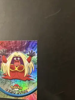 Pokemon 2000 Topps Pokemon TV #124 Jynx Rainbow Foil Blue Logo 🌈 - Image 2