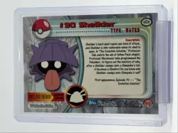 SHELLDER 1999 TOPPS POKEMON TV ANIMATION SERIES 1 BLUE LOGO 90 Q0899 - Image 2