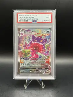 Pokemon TCG Gengar VMAX Alternate Art Fusion Strike 271/264 PSA 9 - Image 1
