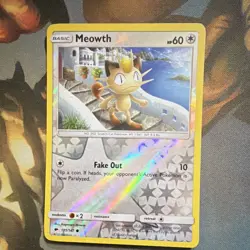 Pokemon TCG Meowth 101/147 Burning Shadows Reverse Holo - Image 1