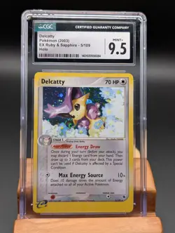 2003 Pokemon EX Ruby & Sapphire Delcatty Holo #5 CGC Mint+ 9.5 - Image 1