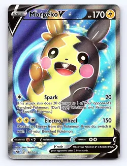 Pokemon Morpeko V (full art) 190/202 SWSH 01 - Sword & Shield Holo LP - Image 1