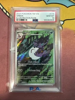 Pokemon Temporal Forces Arbok 176/162 PSA 10 - Image 1