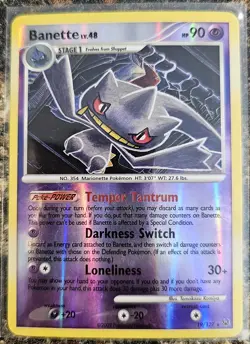 Pokemon 2009 Platinum Banette Rev Holo 19 NM or better - Image 1