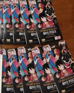 10 Sealed One Piece TCG OP-09 Emperors in the New World Sleeved Booster Packs - Image 1
