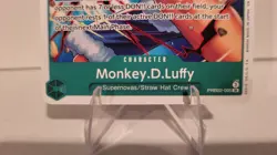 Bandai One Piece CCG Monkey.D.Luffy PRB02-005 Red Bull Promo Super Rare 5000 - Image 2