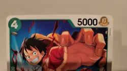 Bandai One Piece CCG Monkey.D.Luffy PRB02-005 Red Bull Promo Super Rare 5000 - Image 3