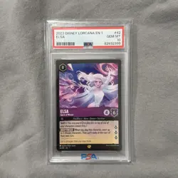2023 Disney Lorcana Chapter 1 Elsa Spirit of Winter 42/204 Legendary PSA 10 - Image 1