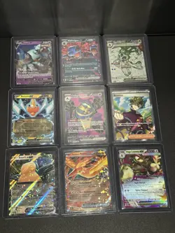 Pokemon ex Card Lot 9 Cards Full Art GX ex Holo Ultra Rare Bundle - Image 1