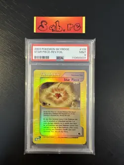 PSA 9 Star Piece Reverse Holo Skyridge 139/144 Pokemon Card - Image 1