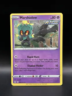 Cosmo Holo Marshadow 080/203 - Pokemon Evolving Skies Card - NM - Image 1