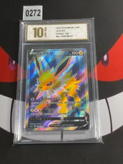 Jolteon V SR CS4aC-143/132 Pokemon Card Chinese-Pyxis gold 10 - Image 1