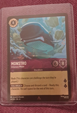 Disney Lorcana - Foil Card - Monstro infamous whale - Reign of Jafar x1 card - Image 1
