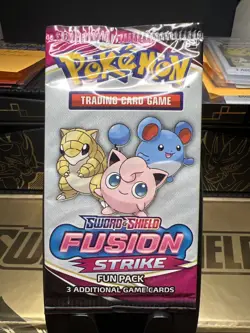 Pokemon Sampling Pack (3 Cards)— Fusion Strike — Fun Pack - RARE Pokemon Sample - Image 1