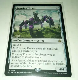 MAGIC The Gathering Card ROAMING THRONE - The Lost Caverns Of Ixalan ~ GOLEM - Image 3