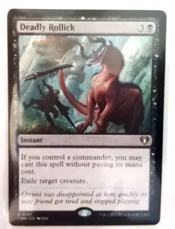 MAGIC MTG "DEADLY ROLLICK" Commander Masters MINT CARD - Image 2